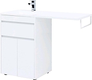 Тумба с раковиной Aquanet Токио 120 L 239211 цвет Белый-8