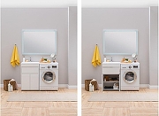 Тумба с раковиной Aquanet Токио 120 L 239211 цвет Белый-17