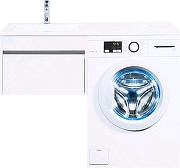 Тумба с раковиной Aquanet Токио 120 L 239212 подвесная цвет Белый-1