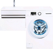 Тумба с раковиной Aquanet Токио 120 L 239212 подвесная цвет Белый-3