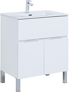 Тумба с раковиной Aquanet Алвита New 70 306146 цвет Белый матовый