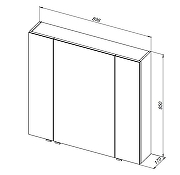 Комплект мебели для ванной Aquanet Алвита New 90 306183 цвет Белый матовый-18