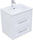 Тумба под раковину Aquanet Бостон New 60 306367 подвесная цвет Белый сатин
