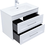 Тумба под раковину Aquanet Бостон New 80 306368 подвесная цвет Белый сатин-2