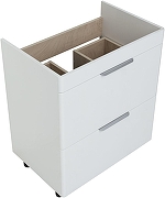 Тумба с раковиной Aquanet Ирис new 70 312426 цвет Белый глянец-9