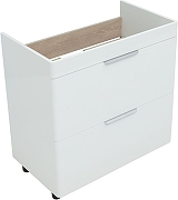 Тумба с раковиной Aquanet Ирис new 80 312429 цвет Белый глянец-7