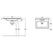 Тумба с раковиной Aquanet Эмбер 50 332506 подвесная цвет Черный матовый-2