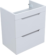 Тумба с раковиной Aquanet Практика 60 332510 подвесная цвет Белый матовый-9
