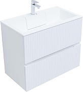 Тумба с раковиной Aquanet Джейн 80 332529 подвесная цвет Белый матовый