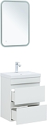 Тумба с раковиной Aquanet Нота New 50 335869 подвесная цвет Белый глянец-3