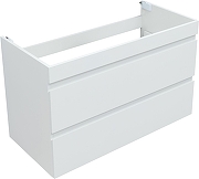 Тумба с раковиной Aquanet Нота New 100 335873 подвесная цвет Белый глянец-9