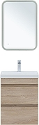 Тумба с раковиной Aquanet Нота New 50 335879 подвесная цвет Дуб светлый-5