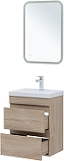 Тумба с раковиной Aquanet Нота New 50 335879 подвесная цвет Дуб светлый-6