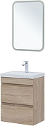 Тумба с раковиной Aquanet Нота New 50 335879 подвесная цвет Дуб светлый-7