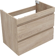 Тумба с раковиной Aquanet Нота New 75 335881 подвесная цвет Дуб светлый-8