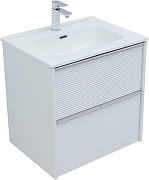 Тумба с раковиной Aquanet Вита 60 339160 подвесная цвет Белый матовый-1