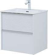Тумба с раковиной Aquanet Вита 60 339160 подвесная цвет Белый матовый-3