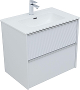 Тумба с раковиной Aquanet Вита 70 339161 подвесная цвет Белый матовый-1