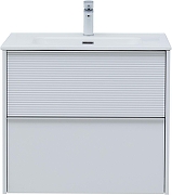 Тумба с раковиной Aquanet Вита 70 339161 подвесная цвет Белый матовый-2