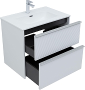 Тумба с раковиной Aquanet Вита 70 339161 подвесная цвет Белый матовый-3