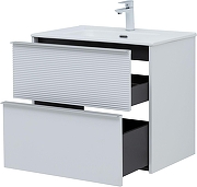 Тумба с раковиной Aquanet Вита 70 339161 подвесная цвет Белый матовый-6