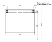 Тумба с раковиной Aquanet Вита 80 339162 подвесная цвет Белый матовый-4