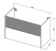 Тумба с раковиной Aquanet Вита 100 339163 подвесная цвет Белый матовый-10