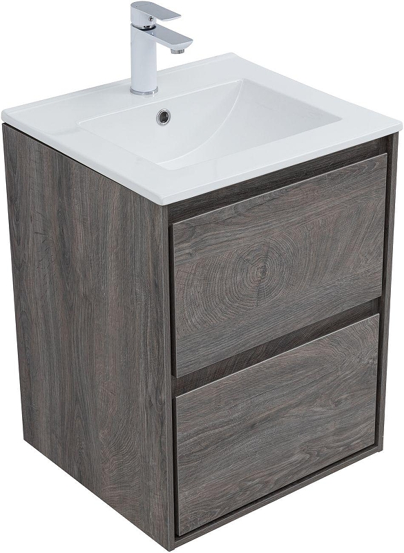 Тумба с раковиной Aquanet Милан 50 340156 подвесная 