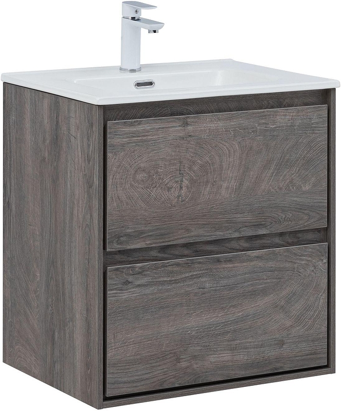 Тумба с раковиной Aquanet Милан 60 340157 подвесная 