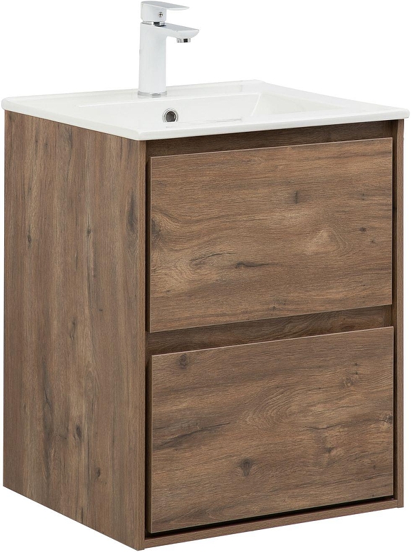 Тумба с раковиной Aquanet Милан 50 340161 подвесная 