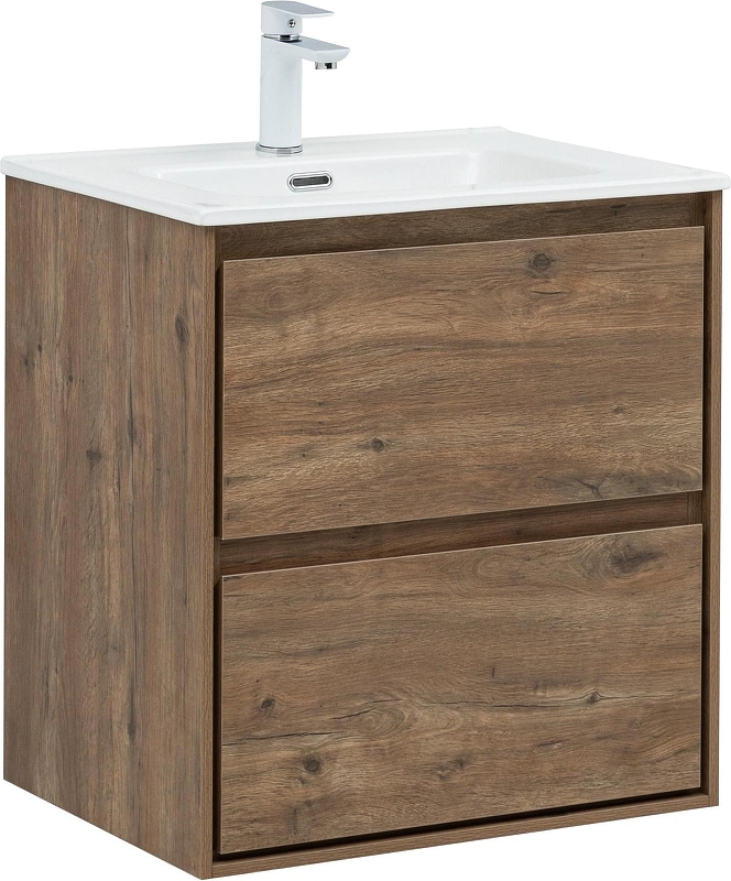 Тумба с раковиной Aquanet Милан 60 340162 подвесная 