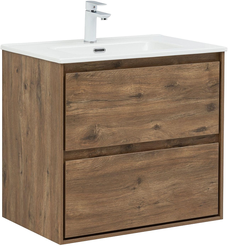 Тумба с раковиной Aquanet Милан 70 340163 подвесная 