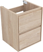 Тумба с раковиной Aquanet Милан 50 340166 подвесная цвет Дуб светлый-5