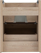 Тумба с раковиной Aquanet Милан 50 340166 подвесная цвет Дуб светлый-6