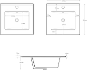 Тумба с раковиной Aquanet Милан 50 340166 подвесная цвет Дуб светлый-8
