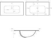 Тумба с раковиной Aquanet Милан 70 340168 подвесная цвет Дуб светлый-8