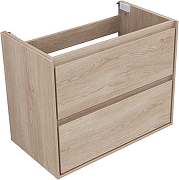 Тумба с раковиной Aquanet Милан 80 340169 подвесная цвет Дуб светлый-8