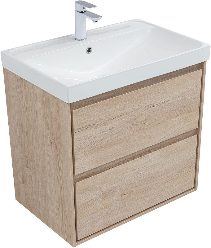 Тумба с раковиной Aquanet Милан 70 340337 подвесная 
