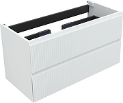 Тумба с раковиной Aquanet Альтера 100 340710 подвесная цвет Белый матовый-8