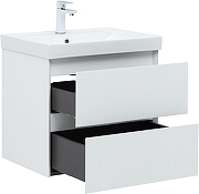 Тумба с раковиной Aquanet Альтера 60 340885 подвесная цвет Белый матовый-3