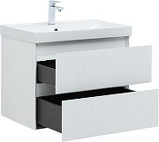 Тумба с раковиной Aquanet Альтера 70 340886 подвесная цвет Белый матовый-3