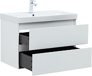 Тумба с раковиной Aquanet Альтера 80 340887 подвесная цвет Белый матовый-3