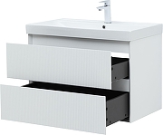 Тумба с раковиной Aquanet Альтера 80 340887 подвесная цвет Белый матовый-5