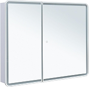 Зеркальный шкаф Aquanet Оптима 100 341427 с подсветкой цвет Белый