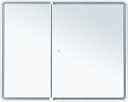 Зеркальный шкаф Aquanet Оптима 100 341427 с подсветкой цвет Белый-3