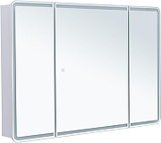 Зеркальный шкаф Aquanet Оптима 120 341429 с подсветкой цвет Белый