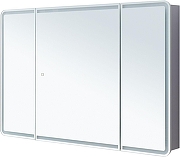 Зеркальный шкаф Aquanet Оптима 120 341429 с подсветкой цвет Белый-1