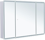 Зеркальный шкаф Aquanet Оптима 120 341429 с подсветкой цвет Белый-5