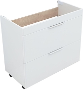 Тумба с раковиной Aquanet Ирис new 90 342094 цвет Белый глянец-8