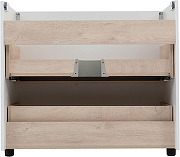 Тумба с раковиной Aquanet Ирис new 90 342094 цвет Белый глянец-9